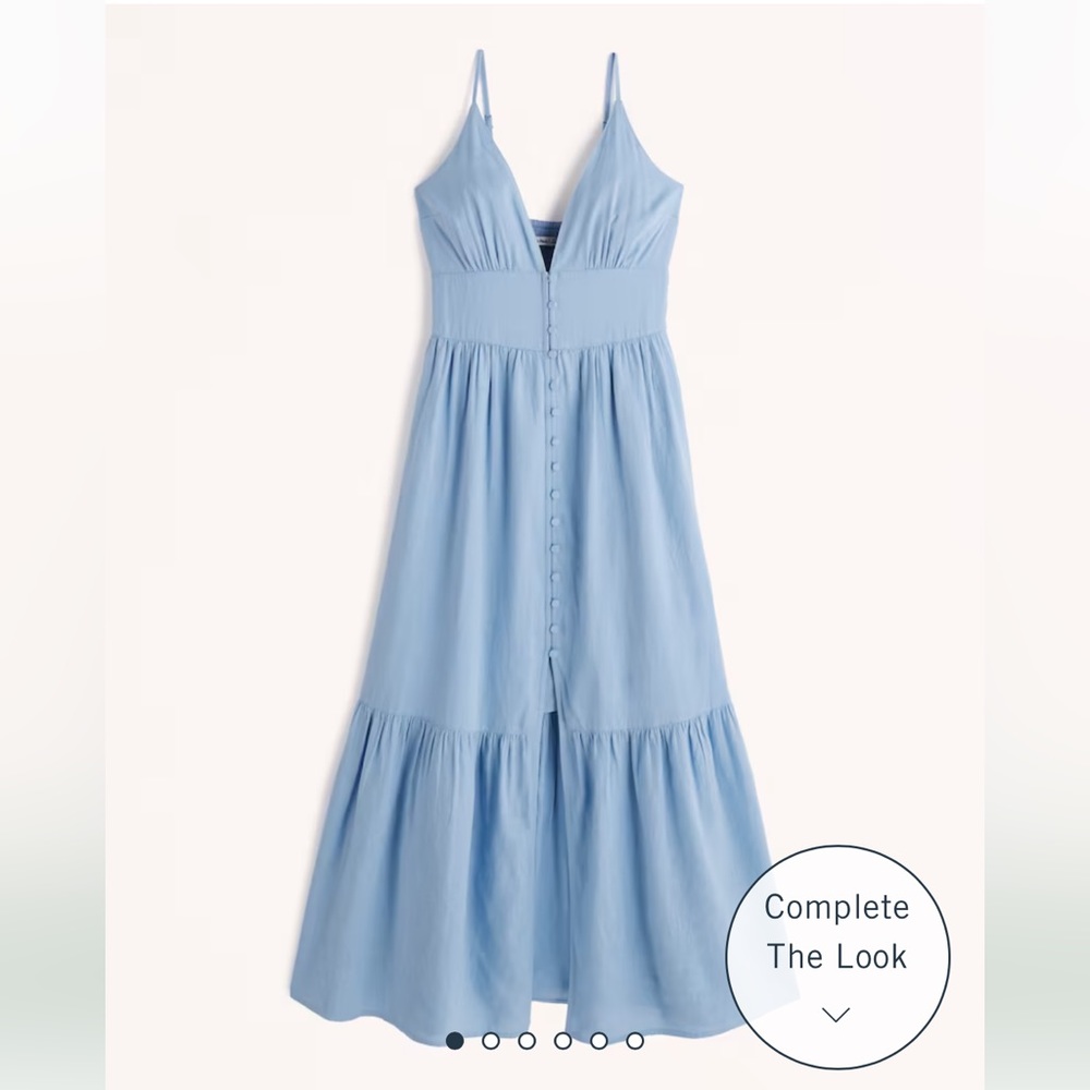 Abercrombie & Fitch Light Blue Maxi Dress